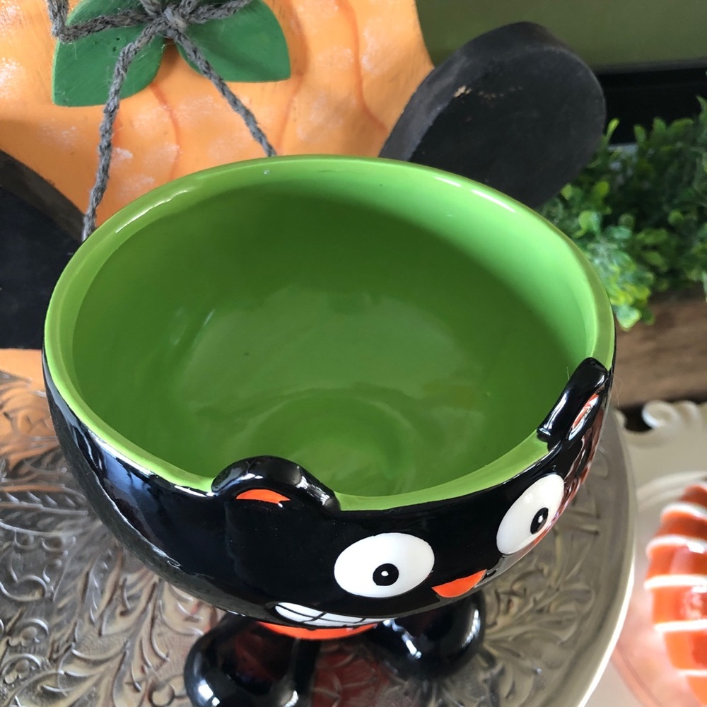 Halloween Black Cat Candy Bowl Dish Beer Mug - Picture 12 of 16